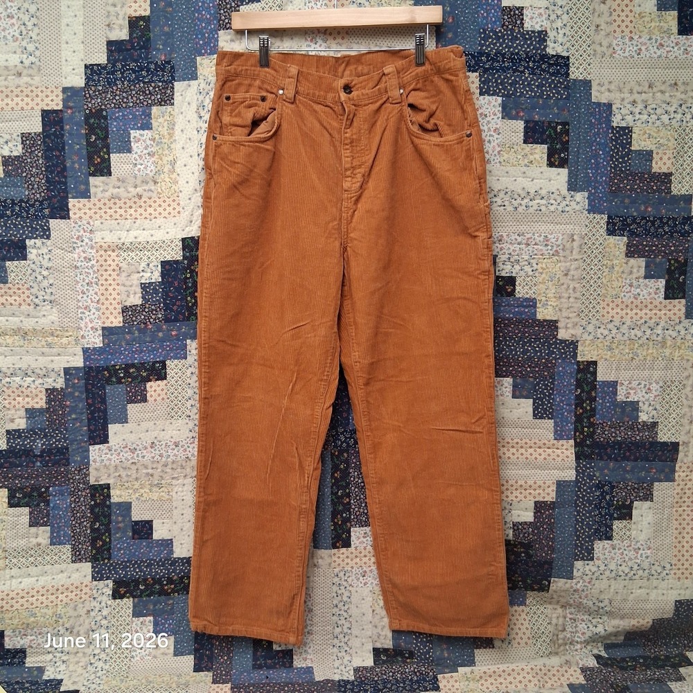 Kickers Classics Corduroy Carpenter‎ Pants Size 34 Brown Skater Y2K Baggy